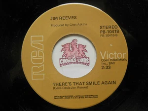 Jim Reeves: You'll Never Know / There's That Smile Again, 45 RPM VG+ (WA) - Picture 1 of 2