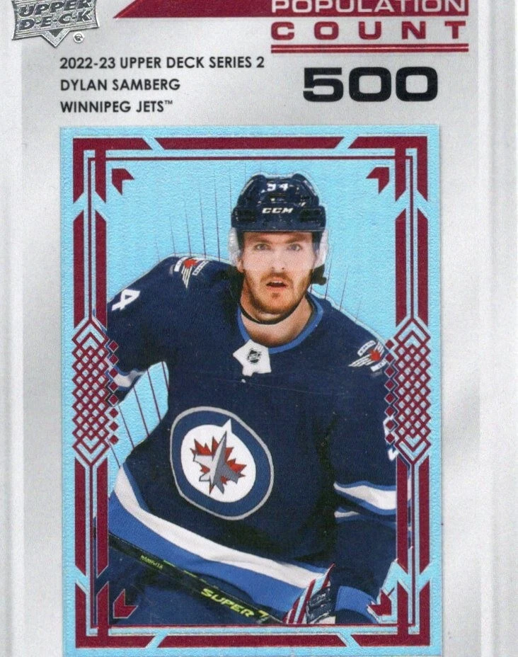 2022-23 Upper Deck Population Count 500 #PC-52 Dylan Samberg RC - Image 1 of 1