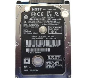 Hitachi HTS545050A7E362 0J38085 DA5754 China 500gb 2.5" Sata hard drive 2014 - Picture 1 of 11