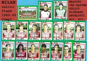 SERIE COMPLETA MILAN 1989-90 CALCIO FLASH recuperate in ottime condizioni LEGGI - Foto 1 di 1