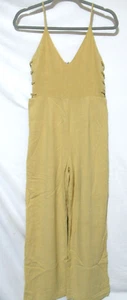 Cage Brand Damen kleiner senfgelber ärmellos Viskose/Leinen Overall/Strampler - Bild 1 von 6