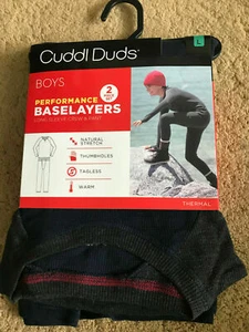 Capa base Cuddl Duds Boys Performance color azul marino tallas L&XL - Imagen 1 de 11