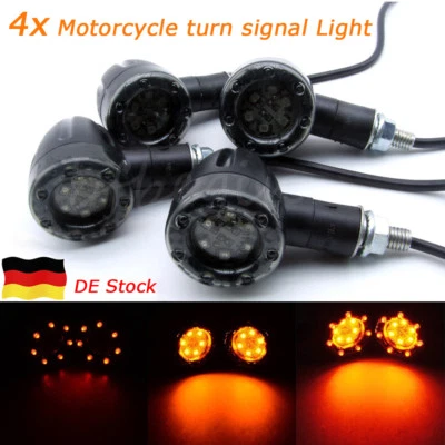 4x 8mm Universal Motorrad For Quad Roller ATV Blinker Bremslicht 12LED - Bild 1 von 4