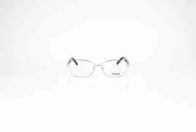Marco de gafas Chloe CE2120 730 auténtico unisex plateado rectangular Italia Foto 1 de 4