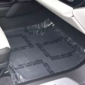 "Dealer Must Remove" Adhesive Film Car Floor Mats - 24IN x600FT Roll - Picture 1 of 2