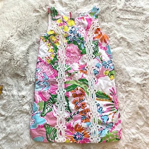 Lilly Pulitzer for Target Nosie Posey Floral Shift Dress Girls Small Size 6 - Picture 1 of 4