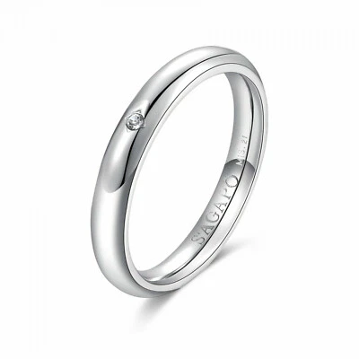 Sagapo Anello Fedina Uomo in Acciaio SFV40D Misura 25 S'agapo - Immagine 1 di 4