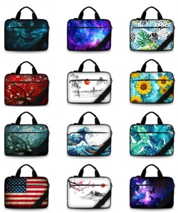 Printed Canvas Laptop Messenger Bag W. Shoulder Strap Fits 15.6 to 17.3 inch - Picture 1 of 41