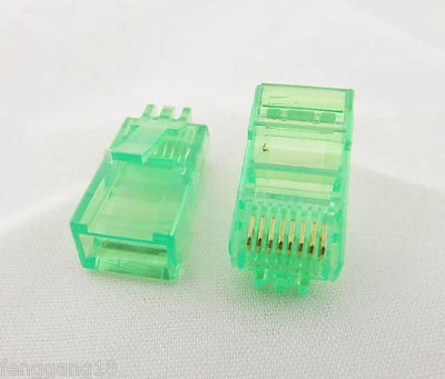 50x RJ45 Network Cable Modular Plug Ethernet CAT5 8P8C Connector End Multi-color - Image 1 of 4