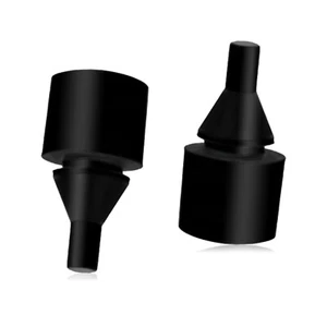 2x Black Rubber Fuel Tank Door Bumper for Chevrolet Suburban 1500 2500 2000-2008 - Foto 1 di 8