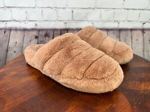 VIONIC Toasted Nut COSMINA SLIPPER Supportive US 7 Faux Fur Indoor/Outdoor