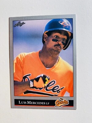 1992 LEAF #130 LUIS MERCEDES ROOKIE NM-MT MLB BASEBALL CARD - Image 1 of 2