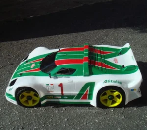 0116 - L. S. Rally Game ON-ROAD DELTA PLASTIC sc 1/8 in Lexan Trasparente - Foto 1 di 3