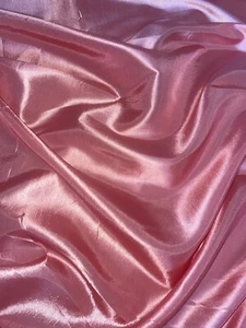1 mtr coral peach taffeta dress,bridal,wedding fabric..58”wide (147cm)C - Picture 1 of 2