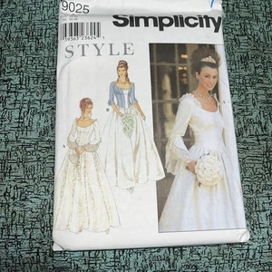 Simplicity 9025 Wedding Gown Pattern Renaissance Style Princess Gunne Sax Style - Picture 1 of 3