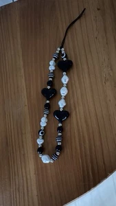 Serce Telefon Charm Strap Kwiat Koralik Wisiorek Modna bransoletka do iPhone'a Samsung  - Zdjęcie 1 z 1