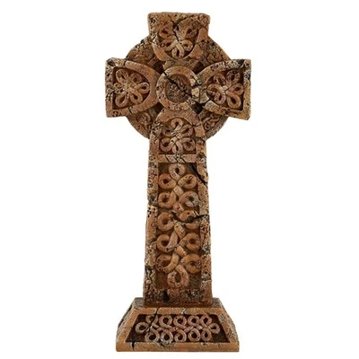 Avalon Gallery Garden Décor - Standing Celtic Cross Stone-Resin Indoor/Outdoo... - Image 1 of 4