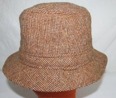 Dobbs Hat Vintage Wool Fedora Size 7 1/4 Tweed Lined Union Made Britain  - Image 1 of 4