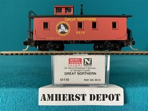 51110 Micro Trains Great Northern Caboose N Scale GN New - Picture 1 of 2