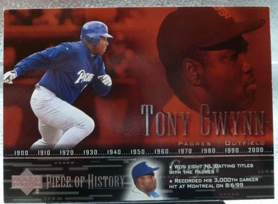 2002 Upper Deck Piece Of History Tony Gwynn #82 San Deigo Padres NM/MT - Image 1 of 2