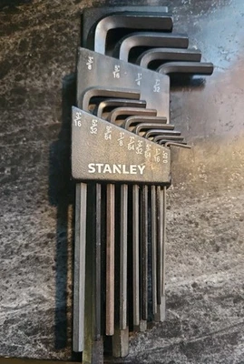 Stanley Full 12 Piece Hex Key Set 0.05”-3/8”  - Image 1 of 3
