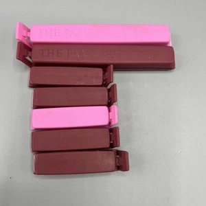 Pampered Chef Twixit Clips Set Of 7 Help With Cancer & Cranberry Small And Large - Picture 1 of 6