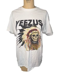 Kanye West 2013 Yeezus Tour Indianer Kopfschmuck T-Shirt Ye Konzert Gr. Medium - Bild 1 von 4