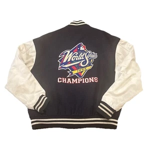 Giacca New York Yankees Medium 1999 World Series lana blu - Foto 1 di 15