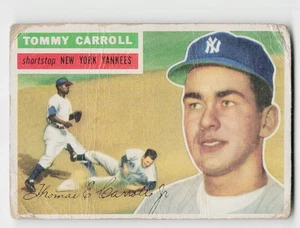 1956 Topps #139a Tommy Carroll dorso bianco - Foto 1 di 2