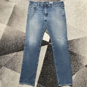 AG Adriano Goldschmied Tellis Jeans Sz 36, Damaged Crotch Blowout, Distressed - Picture 1 of 14