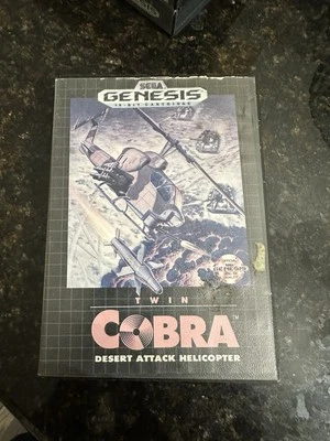 Helicóptero Twin Cobra Desert Attack Sega Genesis Auténtico Carro y Estuche Probado Foto 1 de 4