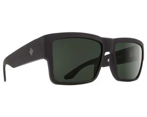 Authentic SPY+ Cyrus Soft Matte Black w/Happy Gray Green Polarized Sunglasses - Picture 1 of 8