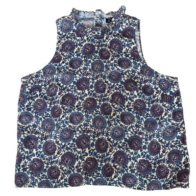 J. Crew 100% льняной оборкой без рукавов Майка плюс размер 2 X женщин - Изображение 1 из 4