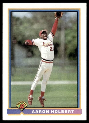 1991 Bowman Aaron Holbert St. Louis Cardinals #399 14931 - Image 1 of 2