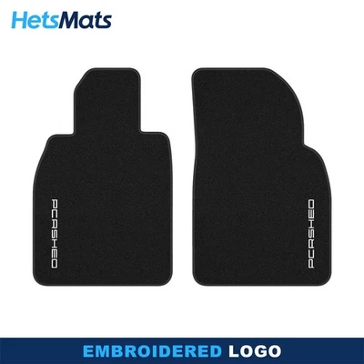 For Porsche Boxster 981 2012-2017 Black Velour Carpet Car Floor Mats Liners Foto 1 de 4