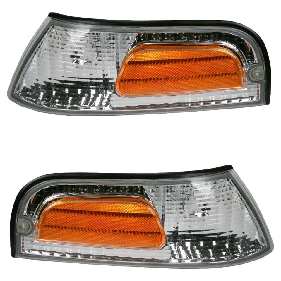 1998-2011 CROWN VICTORIA Side Marker Parking Turn Signal Corner Lights Pair Set - Image 1 of 1