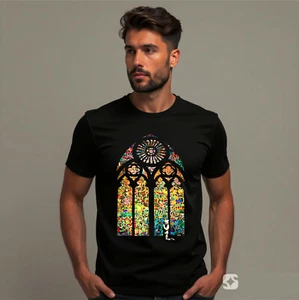 Camiseta Banksy Vitral, Retro Regalo Cumpleaños Película Comedia Novedad Camiseta - Imagen 1 de 5