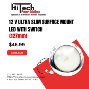 12 V Ultra Slim Surface Mount LED with switch (127mm) - Picture 1 of 4