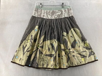 Falda CABI Mujer 6 Estampado Floral Bordado Cremallera Lateral Línea A Boho Foto 1 de 4