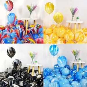 Marble Balloon Latex 12" Balloon Birthday Wedding Baby Shower Party Decoration - Picture 1 of 48