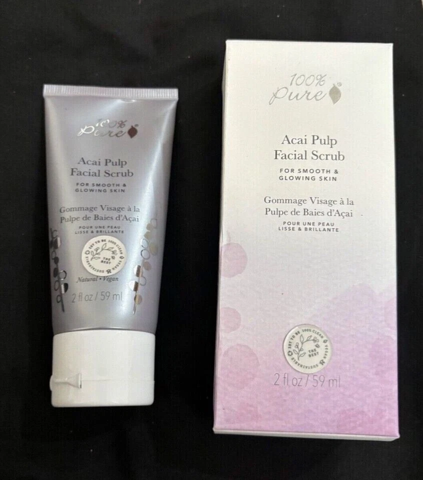 NEW 100%PURE Acai Pulp Facial Scrub 2 FL OZ - Image 1 of 3
