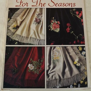 Leisure Arts Leaflet #2151 Cross Stitch Afghans for the Seasons Daisies Poppies - Picture 1 of 7