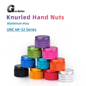 UNC 6#-32 High Aluminum Alloy Knurled Thumb Nuts Hand Grip Knob Nut Blind Hole - Picture 1 of 6