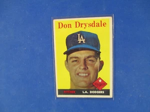 1958 Topps Baseball # 25 Don Drysdale EX 2nd year - Picture 1 of 2