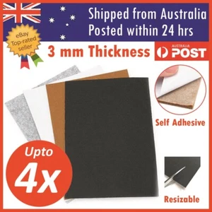 Felt Pad Sheet Furniture Floor Protector Pads Self Adhesive 3mm A4 Sheet - Picture 1 of 10