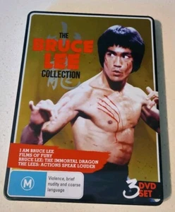 The Bruce Lee Collection DVD 3 Disc Set I Am Bruce Lee Films Of Fury Region 4 - Picture 1 of 4