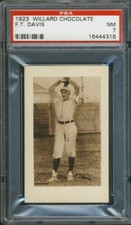 1923 V100 Willard's Chocolate Dixie Davis PSA 7 St. Louis Browns