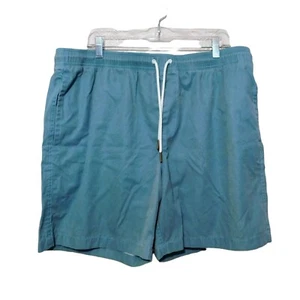 Good Threads Shorts XL Green Blue Elastic Waist Drawstring Mesh Lining - Picture 1 of 3