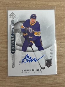2020-21 SP Authentic ARTHUR KALIYEV Future Watch Auto RC #215