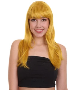Adult Women Glamour Collections Sexy Cosplay Party Gold Wig HW-694 - Picture 1 of 9